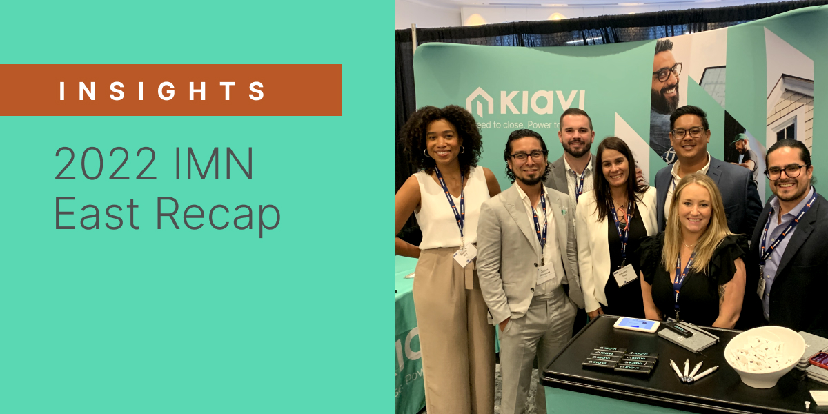 Kiavi team members at IMN East conference