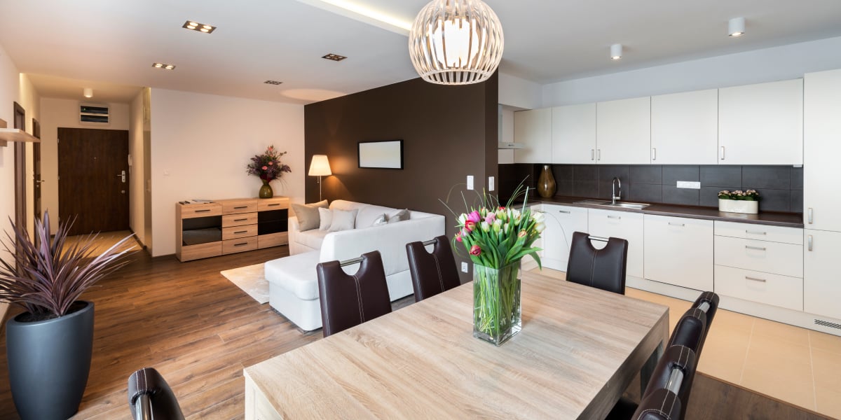 kitchen in a nice, upscale condo